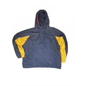 GAP Anorak Men's Lined 1/4 Zip Pullover Hooded Windbreaker w Front Pocket - XL